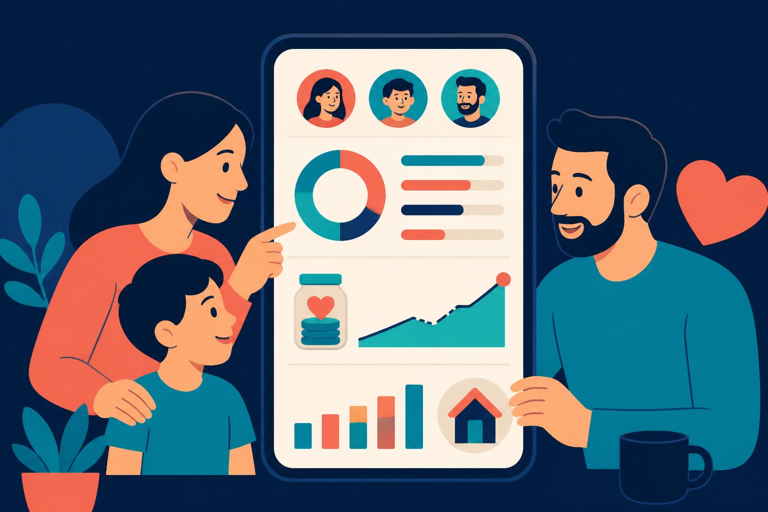 SpeakCents family plan with shared household budgets