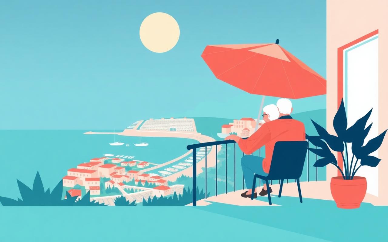 SpeakCents retirement and relocation planning dashboard with projections